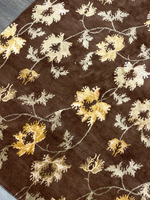 9'x12' Hand-Knotted Nepali Brown Area Rug – KB Rugs