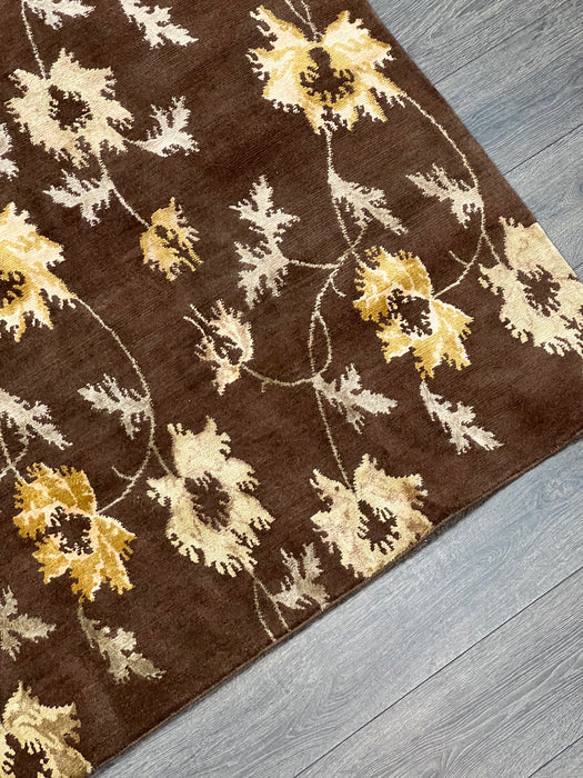 9'x12' Hand-Knotted Nepali Brown Area Rug – KB Rugs