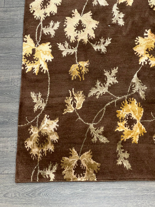 9'x12' Hand-Knotted Nepali Brown Area Rug – KB Rugs