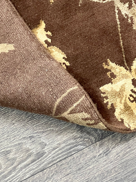 9'x12' Hand-Knotted Nepali Brown Area Rug – KB Rugs