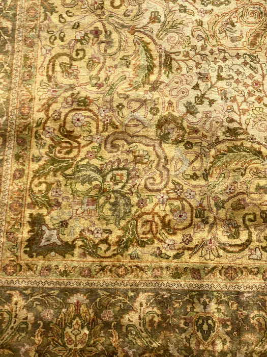 9'1"X12'7" indo persian Wool Hand Knotted Area Rug