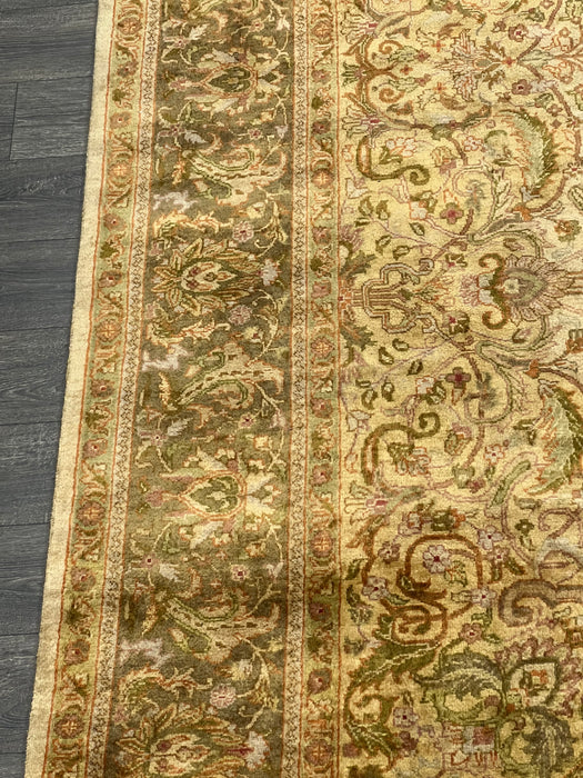 9'1"X12'7" indo persian Wool Hand Knotted Area Rug