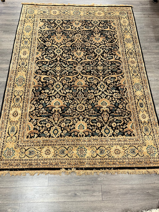 9'x12' Hand-Knotted Persian Black/Beige Area Rug – KB Rugs