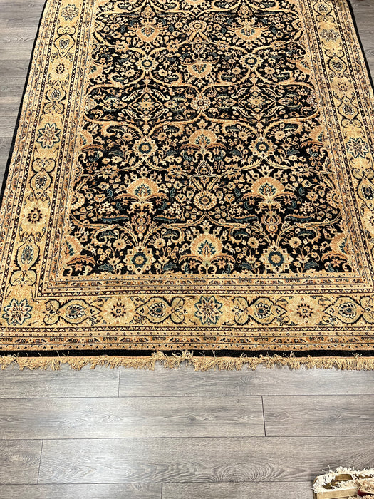 9'x12' Hand-Knotted Persian Black/Beige Area Rug – KB Rugs