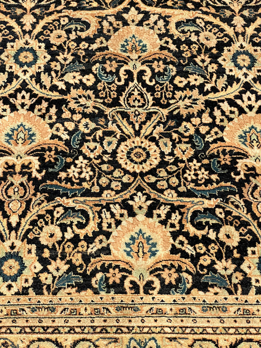 9'x12' Hand-Knotted Persian Black/Beige Area Rug – KB Rugs