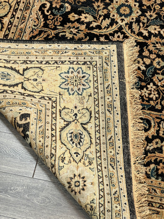 9'x12' Hand-Knotted Persian Black/Beige Area Rug – KB Rugs