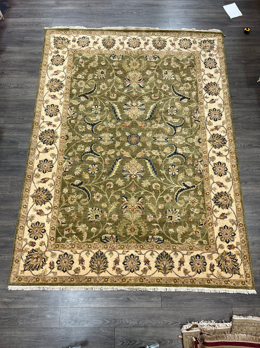 9'x12' Hand-Knotted Chobi Beige/Green Area Rug – KB Rugs