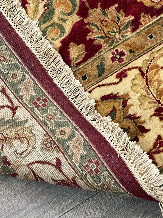 9'x12' Hand-Knotted Persian Burgundy/Beige Area Rug – KB Rugs