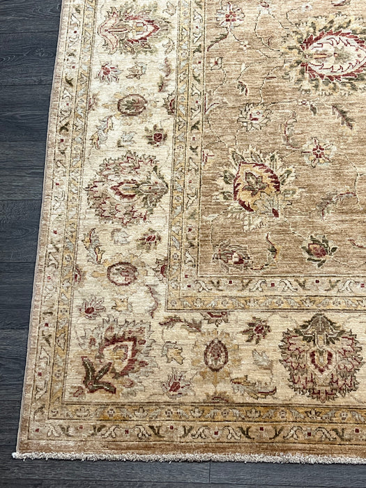 9'x12' Hand-Knotted Chobi Beige/Red Area Rug – KB Rugs