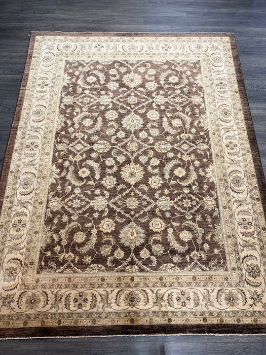 9'x12' Hand-Knotted Chobi Brown/Beige Area Rug – KB Rugs
