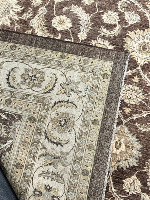 9'x12' Hand-Knotted Chobi Brown/Beige Area Rug – KB Rugs