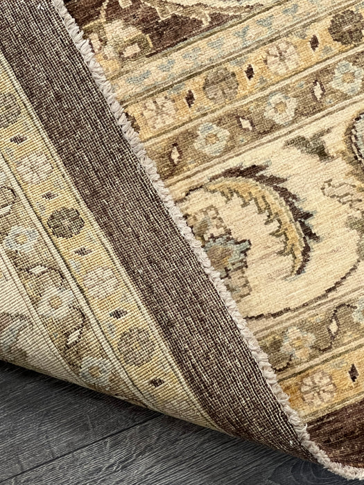 9'x12' Hand-Knotted Chobi Brown/Beige Area Rug – KB Rugs