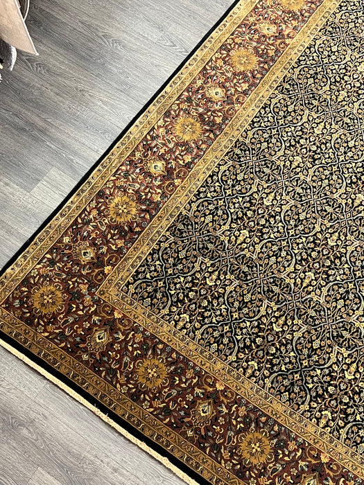 9'x12' Hand-Knotted Sutri Multi/Black Area Rug – KB Rugs