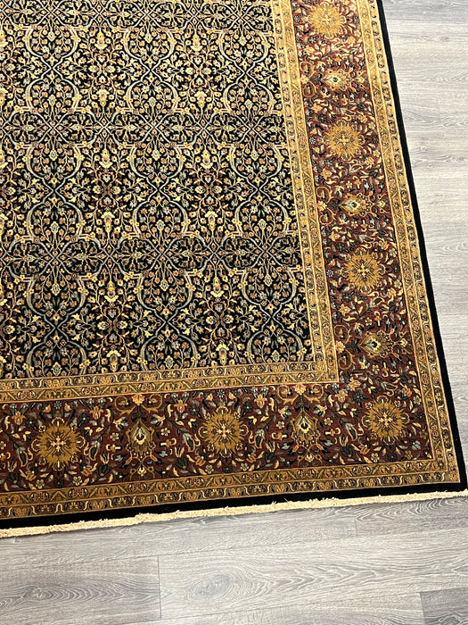 9'X12'3" indo persian Wool Hand Knotted Area Rug