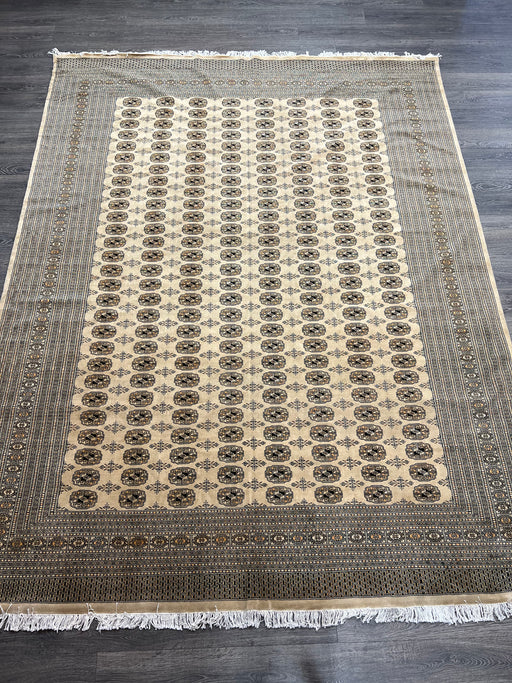 9'x12' Hand-Knotted Bukhara Beige/Black Area Rug – KB Rugs