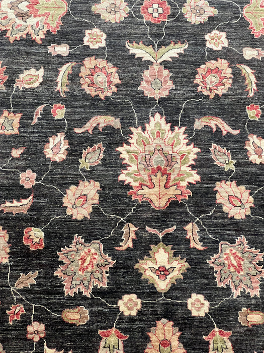 9'x12' Hand-Knotted Chobi Black/Red Area Rug – KB Rugs