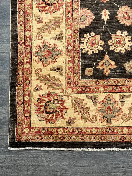 9'x12' Hand-Knotted Chobi Black/Red Area Rug – KB Rugs