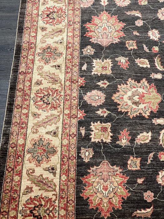 9'x12' Hand-Knotted Chobi Black/Red Area Rug – KB Rugs