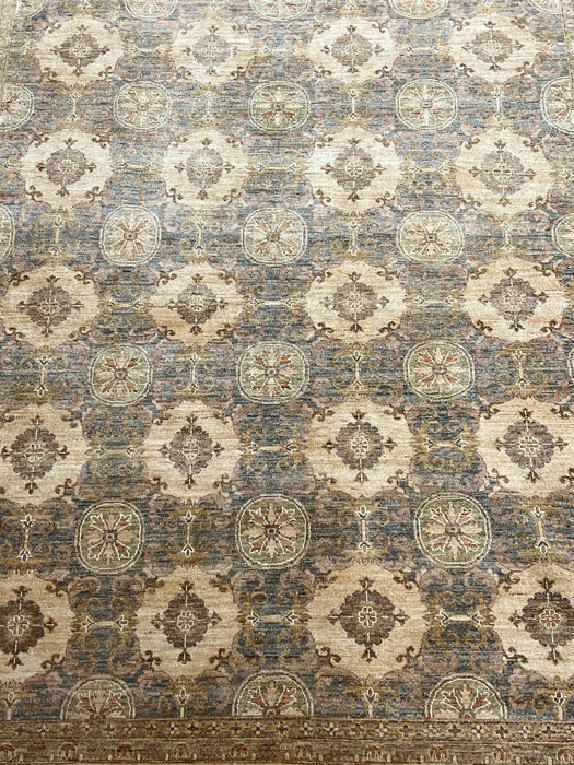 9'x12' Hand-Knotted Chobi Beige/Grey Area Rug – KB Rugs