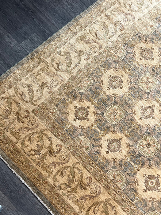 9'x12' Hand-Knotted Chobi Beige/Grey Area Rug – KB Rugs