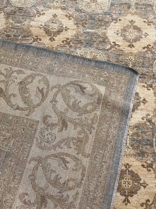 9'x12' Hand-Knotted Chobi Beige/Grey Area Rug – KB Rugs