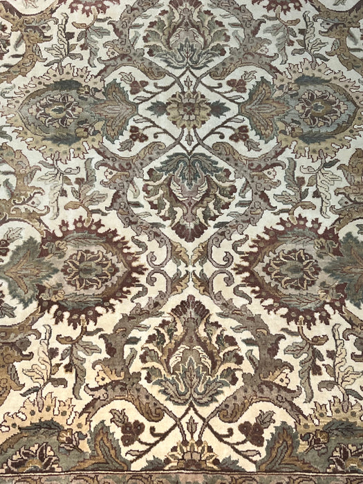 9'1"X12'2" indo persian wool Hand Knotted Area Rug