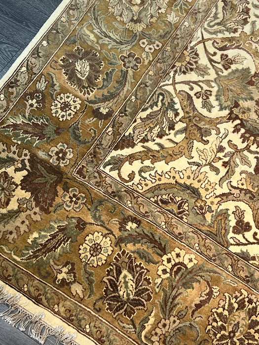 9'1"X12'2" indo persian wool Hand Knotted Area Rug