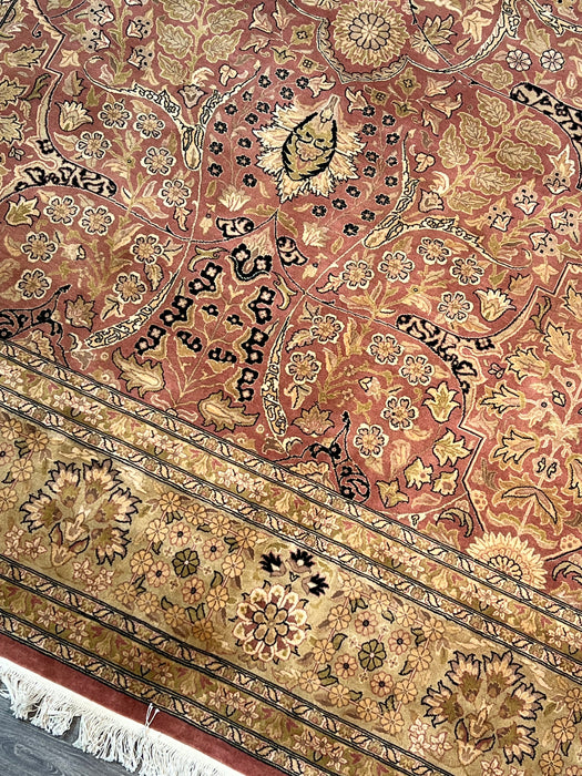 9'2"X12'3" wool Hand Knotted Area Rug