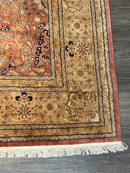 9'2"X12'3" wool Hand Knotted Area Rug