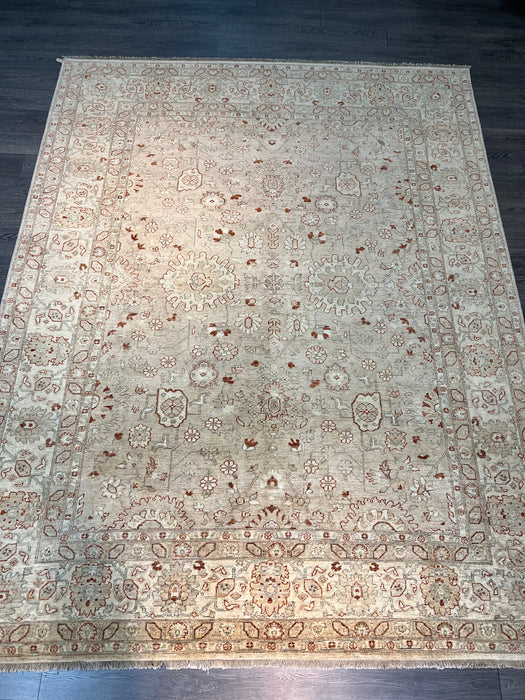9'x12' Hand-Knotted Chobi Beige/Orange Area Rug – KB Rugs