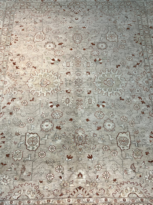 9'x12' Hand-Knotted Chobi Beige/Orange Area Rug – KB Rugs