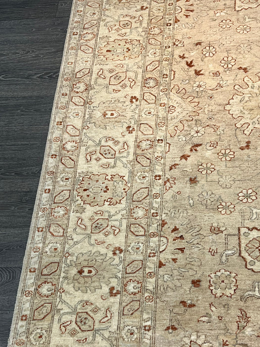 9'x12' Hand-Knotted Chobi Beige/Orange Area Rug – KB Rugs