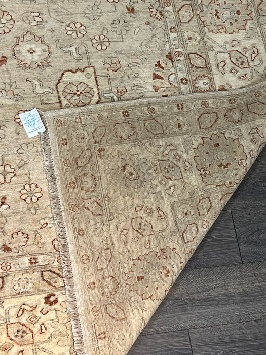 9'x12' Hand-Knotted Chobi Beige/Orange Area Rug – KB Rugs