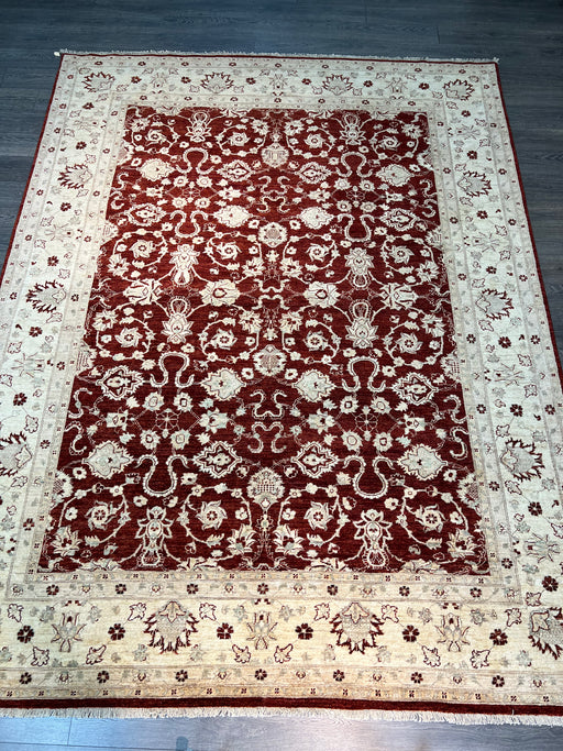 9'x12' Hand-Knotted Chobi Red/Ivory Area Rug – KB Rugs