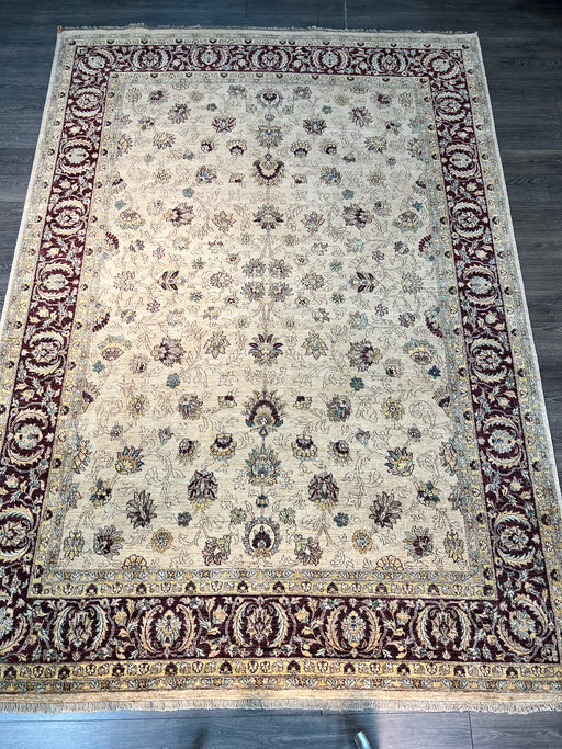 9'x12' Hand-Knotted Chobi Beige/Red Area Rug – KB Rugs