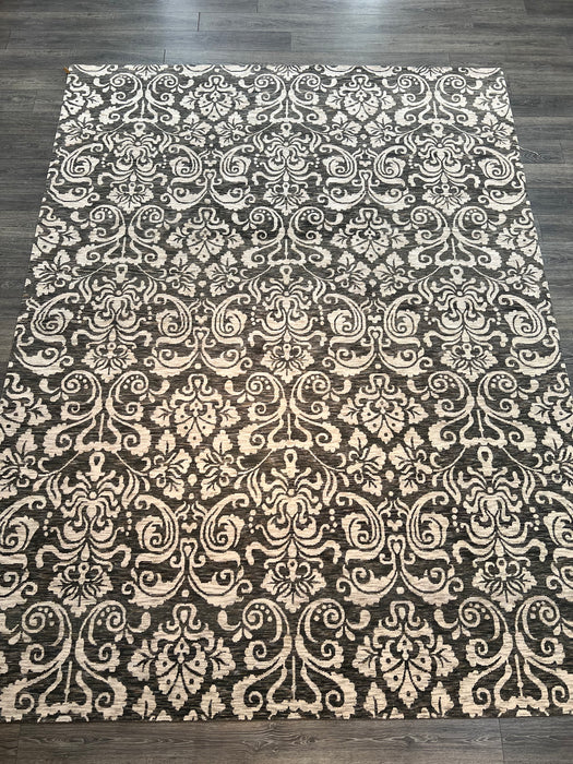 9'x12' Hand-Knotted Tibetan Grey/Cream Area Rug – KB Rugs