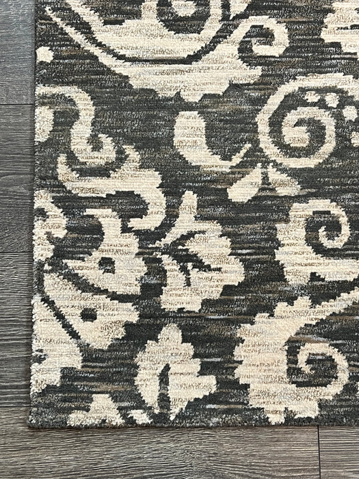 9'x12' Hand-Knotted Tibetan Grey/Cream Area Rug – KB Rugs