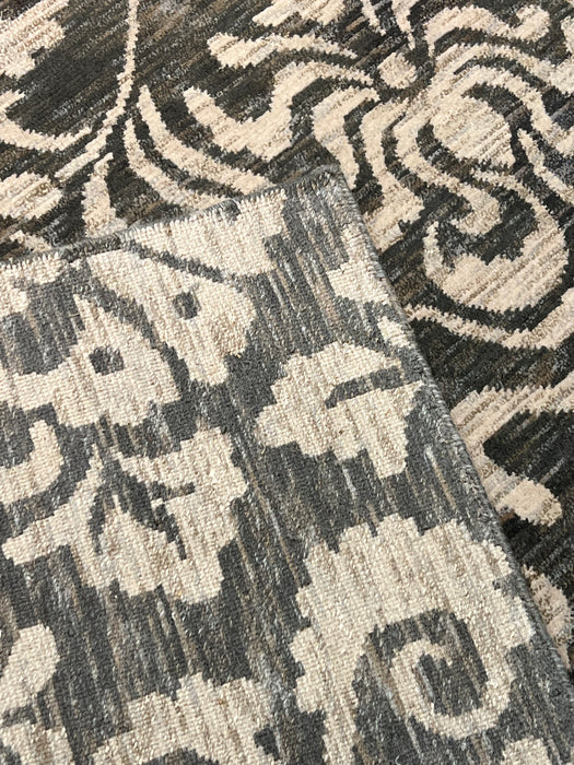 9'x12' Hand-Knotted Tibetan Grey/Cream Area Rug – KB Rugs