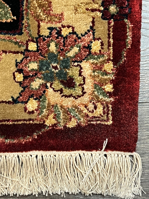 9'2"X12'4" indo persian wool Hand Knotted Area Rug