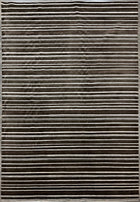 9'X12' Hand-Knotted Nepali Wool Area Rug - Dark-Brown/Ivory