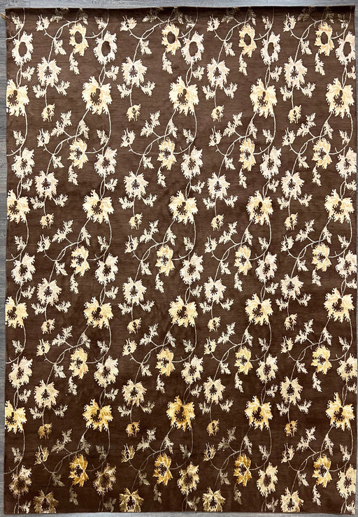 9'x12' Hand-Knotted Nepali Brown  Area Rug – KB Rugs