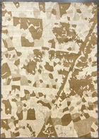 9'X12' Hand-Knotted Nepali Wool Area Rug - Brown/Ivory