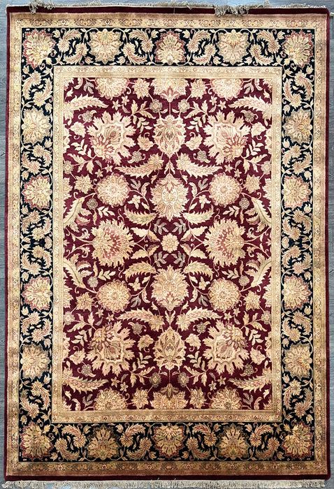 9'X12' Indo Persian Wool Hand Knotted Area Rug