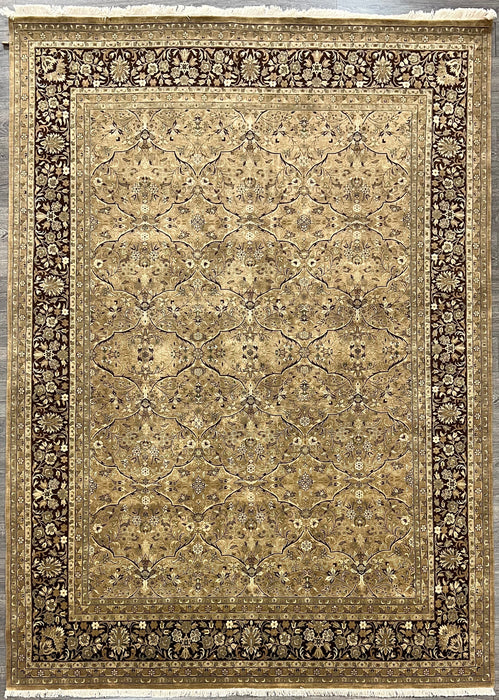 9'1"X11'8" indo persian Wool Hand Knotted Area Rug