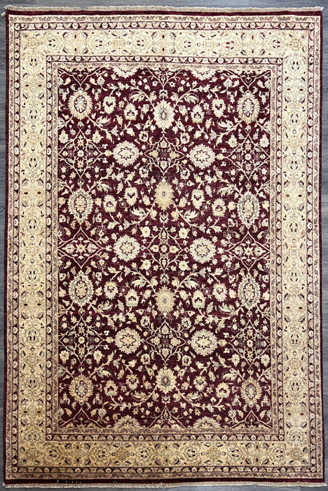 9'X12'2" Ziegler Wool  Hand Knotted Area Rug