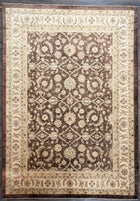 9'X12' Hand-Knotted Chobi Wool Area Rug - Brown/Beige
