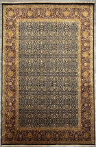 9'X12' Hand-Knotted Sutri Wool Area Rug- Multi/Black