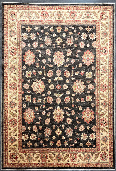 9'x12' Hand-Knotted Chobi Black/Red Area Rug – KB Rugs