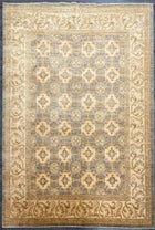 9'X12' Hand-Knotted Chobi Wool Area Rug - Beige/Grey