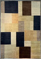 9'X12' Hand-Knotted Nepali Wool Area Rug- Multi/Beige